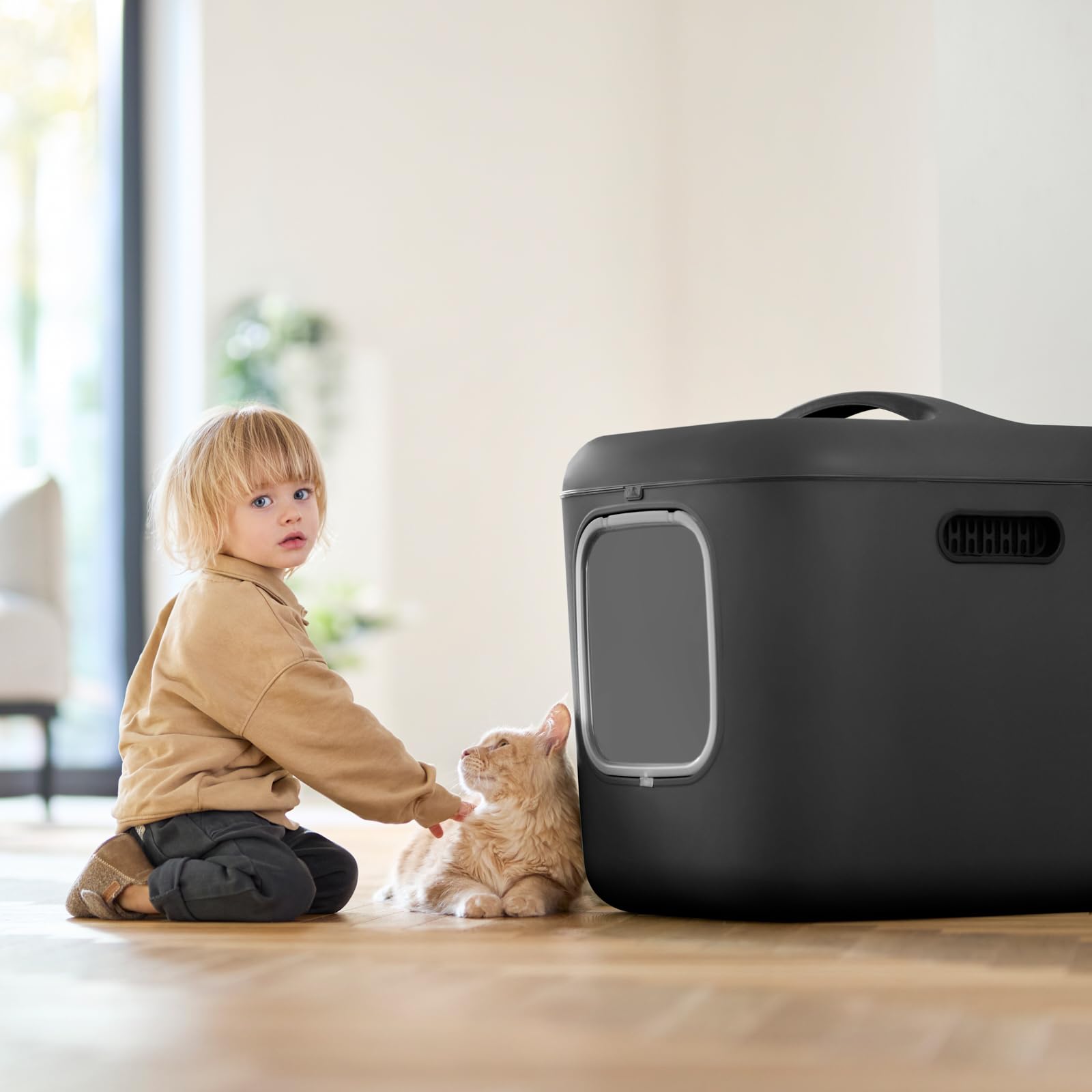Rotho Biala XL - Caja de arena para gatos, color antracita