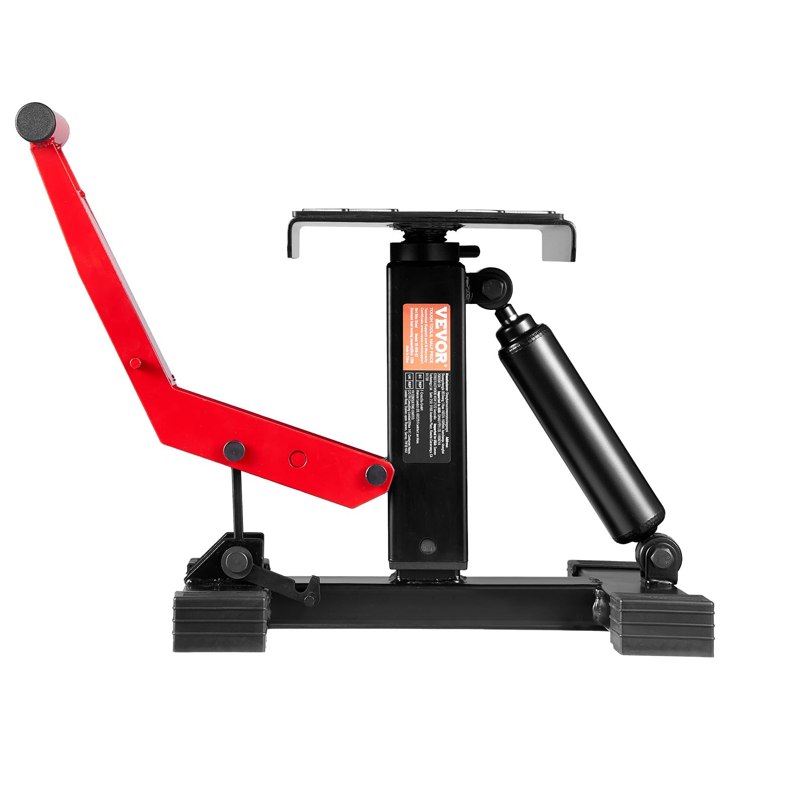 VEVOR Stojak do podnoszenia roweru terenowego, podnośnik motocyklowy, nośność 544 kg i hydrauliczny podnośnik, regulowana wysokość 24,9 cm - 46,5 cm do naprawy rowerów Dirtbike, konserwacji