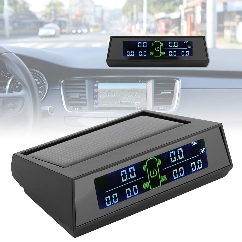 System monitorowania ciśnienia w oponach, system monitorowania ciśnienia w oponach Zasilany energią słoneczną czujnik TPMS z zewnętrznym czujnikiem LCD 6 do kamperów