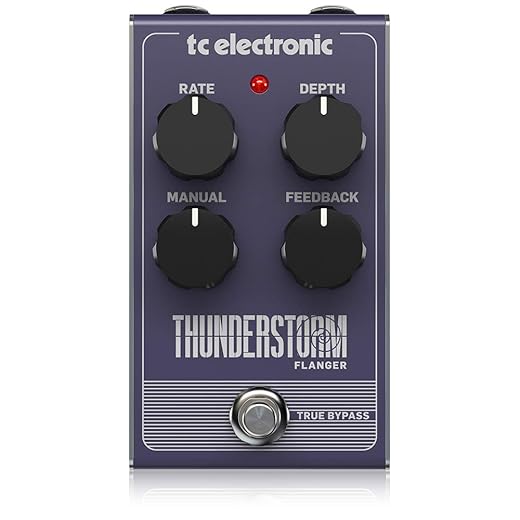 TC Electronic THUNDERSTORM FLANGER Vintage-Style Flanger Pedal with All-Analog Bucket-Brigade Circuit