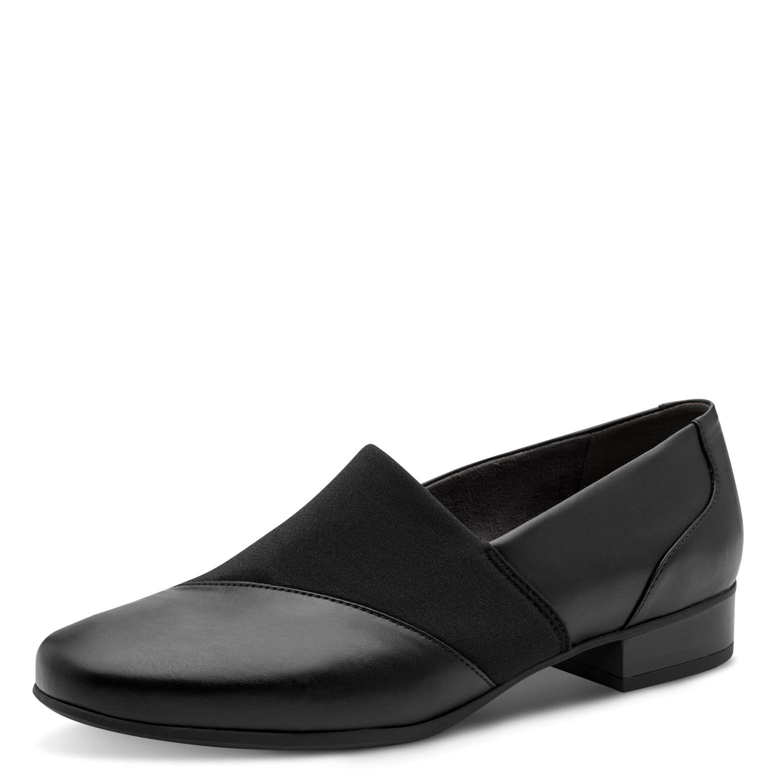 Jana Women’s Slip-Ons with Block Heel Vegan, Black, 3,5 UK