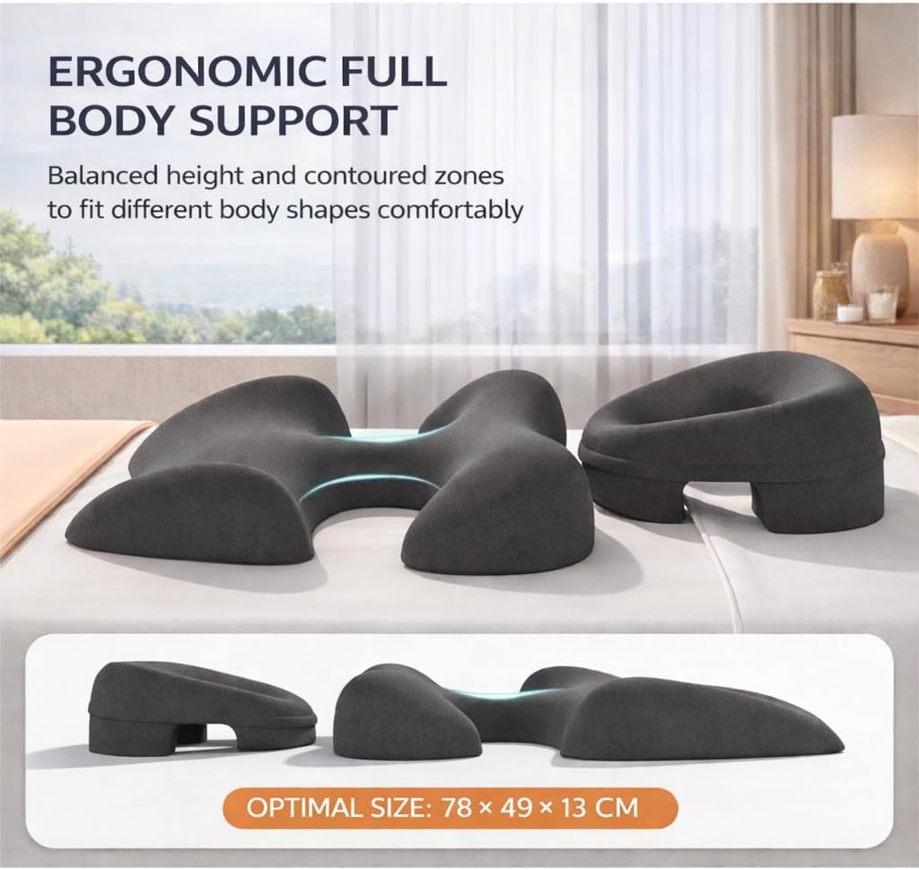 Face Down Breast Support Cushion for Massage Table, Prone Face Cushion for Therapy, Comfortable Chest Support for Spa, Salon and Home