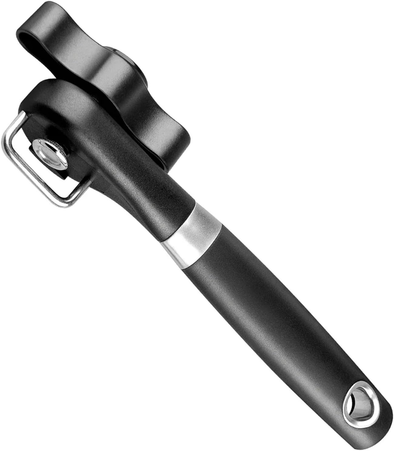 Can Opener Professional Manual Stainless Steel Jar Opener Safety Side Cut Bottle Openers Household Tools Kitchen Accessories(Straight Handle A)