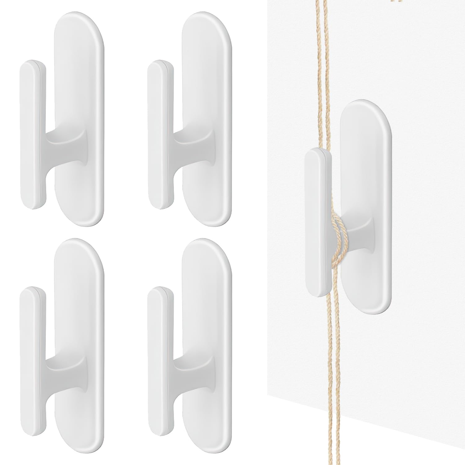 Nuovi ganci per Auto Organizer Storage per cavo USB custodia per chiavi per cuffie 1/2/6 pezzi gancio da parete autoadesivo gancio clip di fissaggio automatico  34