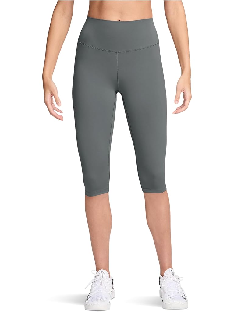 Gray Nike Dri-fit One High-waisted Capri Leggings