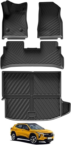 SMABEE Alfombrillas de piso para Chevy Trax 2024 2025 2026 y forro de carga TPE para todo tipo de clima para Chevrolet Chevy Trax 2024 2025 2026,