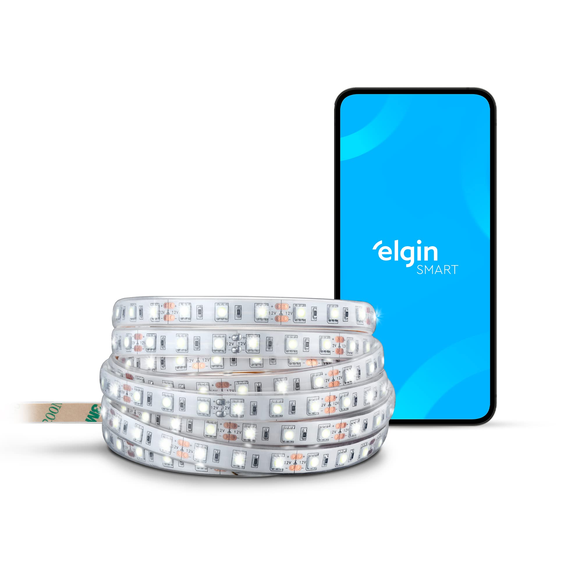 Fita de LED Inteligente 20w 3000-6500K IP44 Elgin 5 metros RGB Wi-fi Bivolt compatível