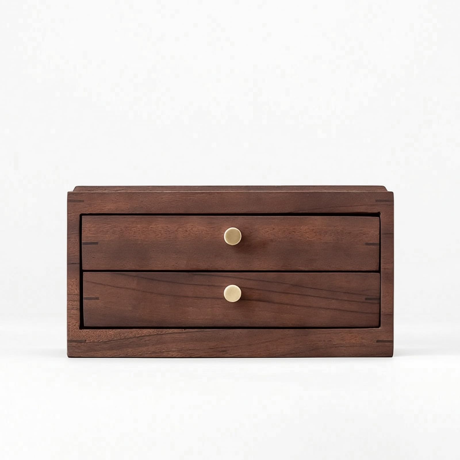 Boîte Rangement avec Tiroirs, 24,0 X 25,0 X 12,5 Cm Deux Couches