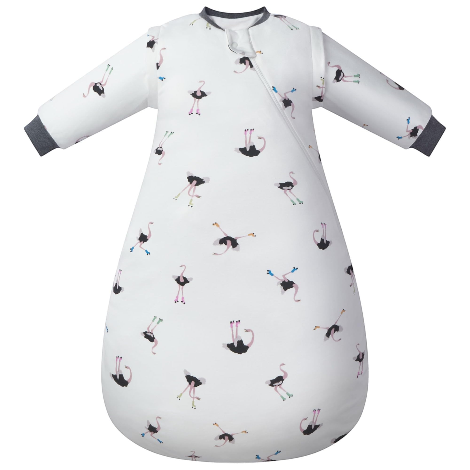 Nest Designs Organic Cotton - Removable Sleeve Sleep Bag - 1.0 TOG | Let's Roll! / 6M-18M