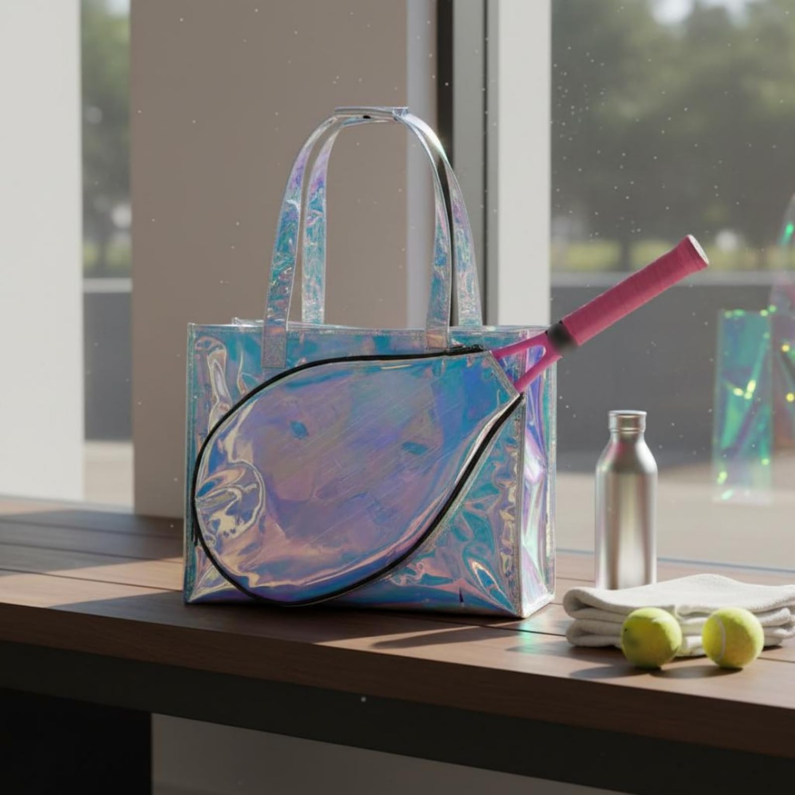 predolo Borsa da Tennis Leggera Borsa da Badminton Maniglia Superiore Attrezzatura Sportiva per Campo Sportivo