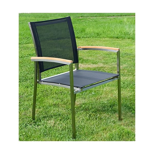 Gartengarnitur Nassau Teak & Edelstahl