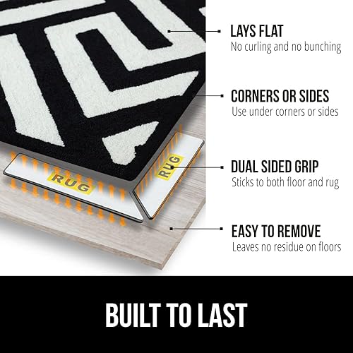 Miniatura 6 de Gorilla Grip Juego de 2 tapetes antifatiga y agarradores de alfombra, paquete de 12 alfombrillas antifatiga de 17 x 59 pulgadas y 17 x 29 pulgadas,