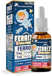 Ferrix Kids (Ferro 5mg/porção) Gotas 30ml Sabor Morango - Flora Nativa