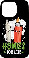 Vista 31 de Homies for Life Marijuana Weed Cannabis 420 - Carcasa para iPhone 17