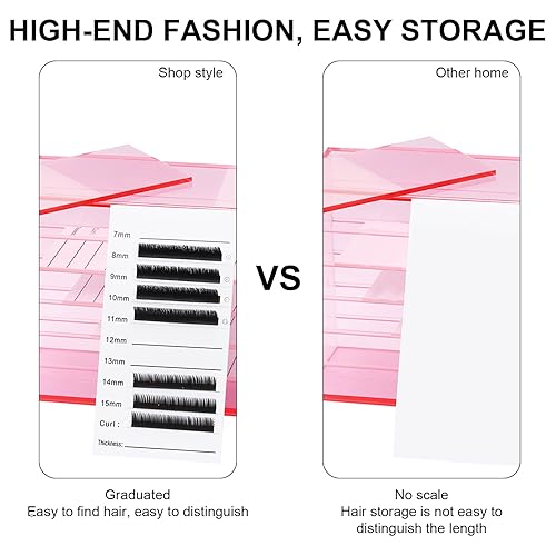 Miniatura 4 de False Eyelash Case Acrylic Storage Box 5 Layers Lash Trays Lash Display Organizers Extension Tool