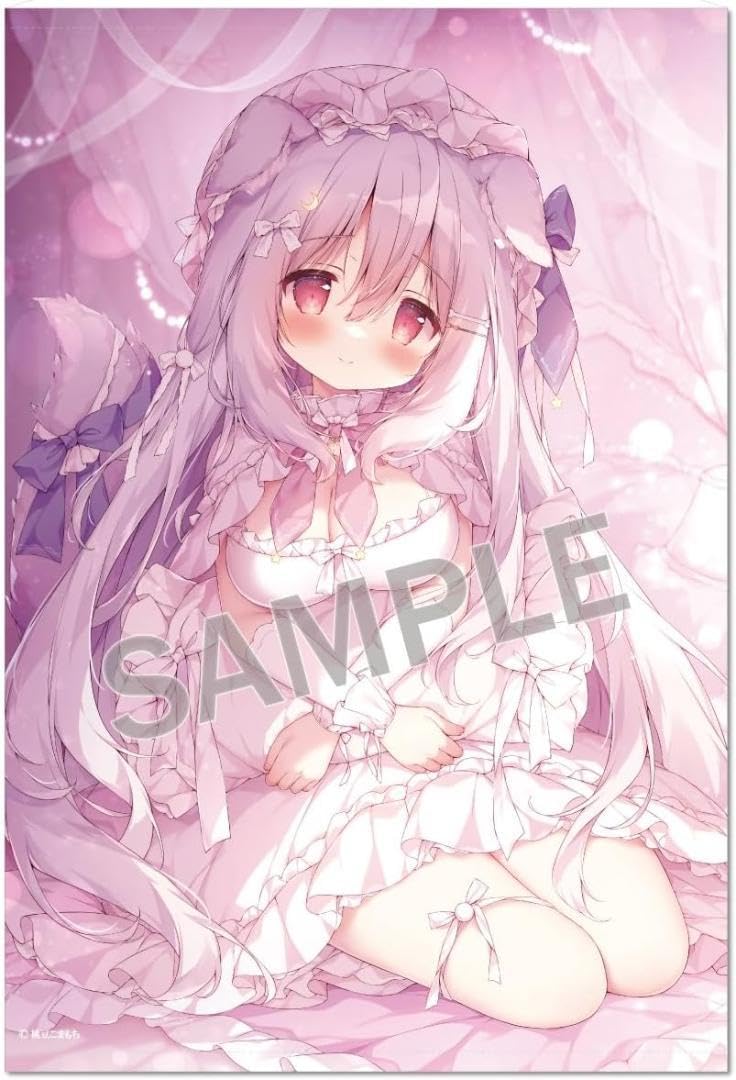 桃豆こまもち いちごホワイトチョコちゃん タペストリー 桃豆こまもち いちごホワイトチョコちゃん タペストリー B2