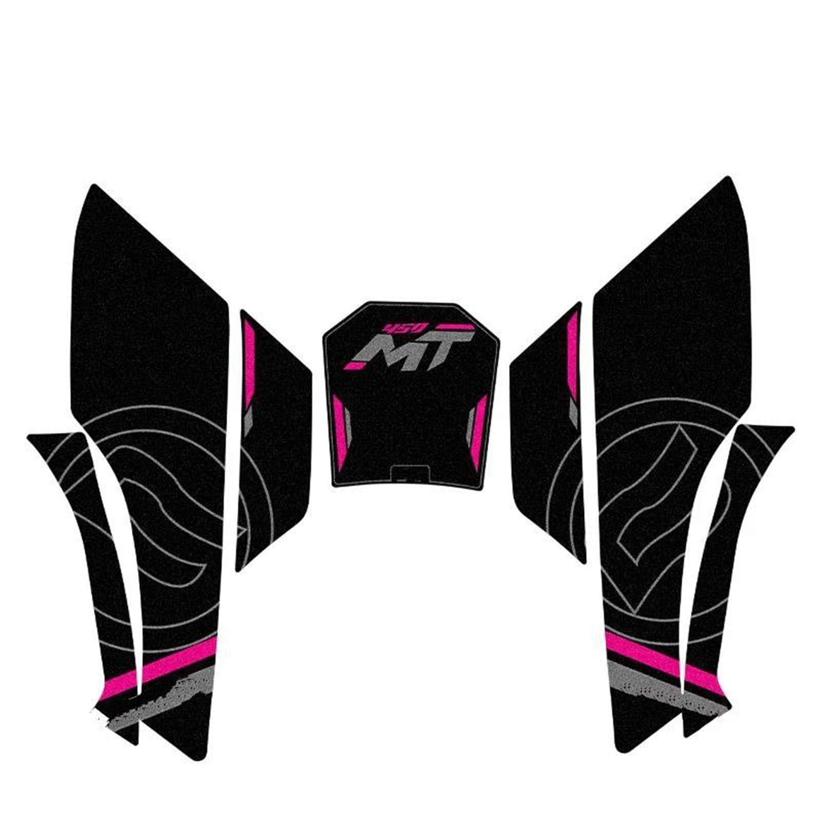 Dtsgcx Color5 Motorcycle Full Set Pvc Fuel Tank Pads Gas Grip Traction Sticker Protector For Cfmoto 450Mt 450 Mt(Color5)