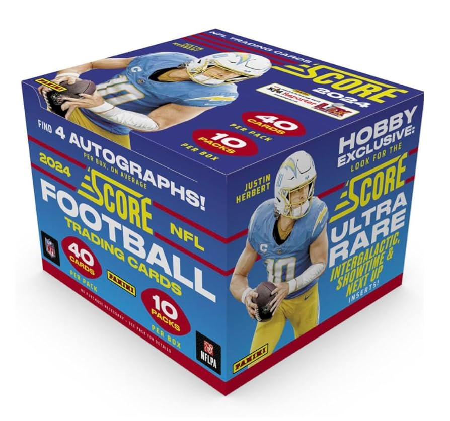Amazon.com: 2024 Panini Score Football Sealed Hobby Box (4 Autographs/Box)  : Collectibles & Fine Art