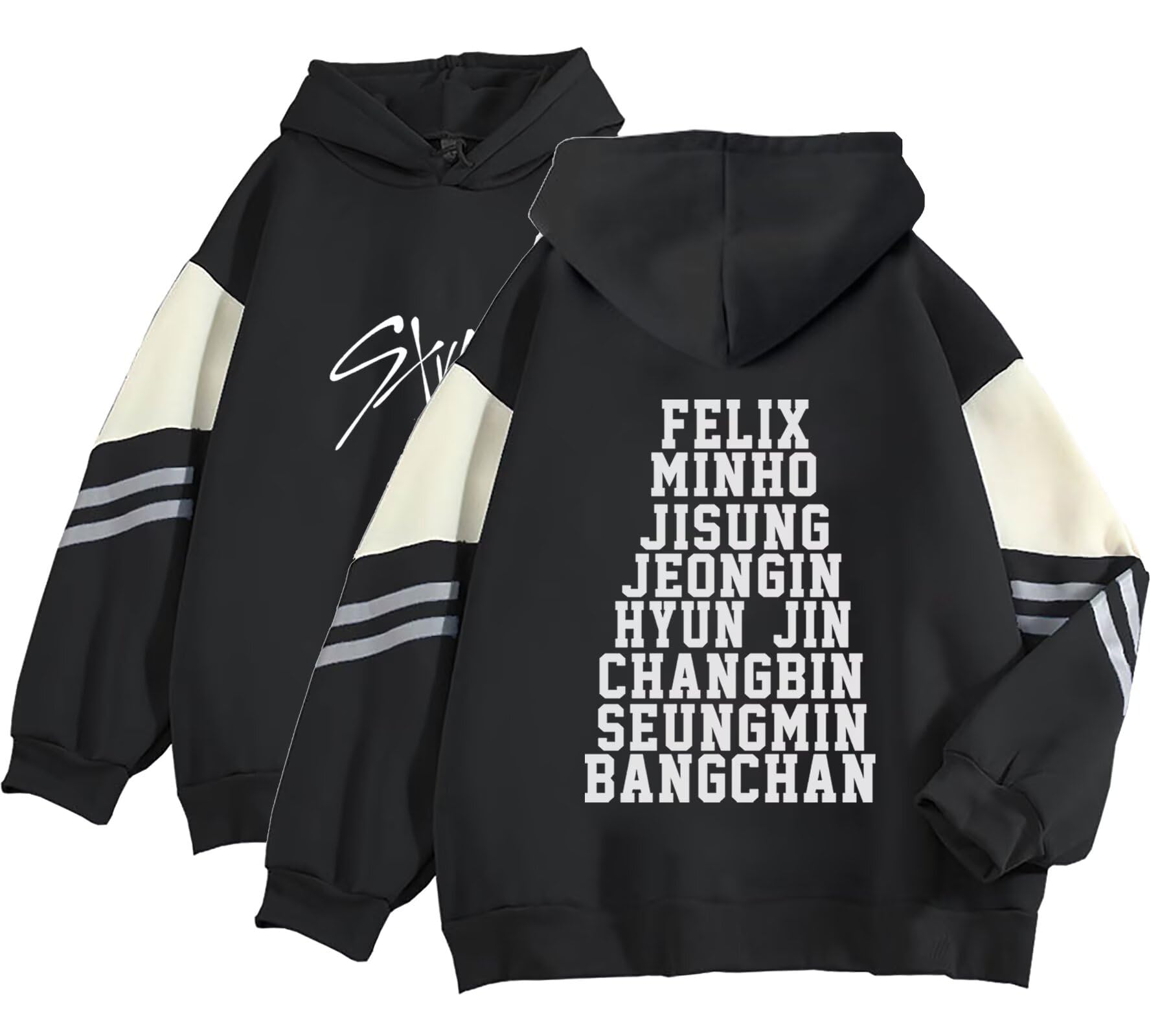 JUNG KOOK SKZ Hoodie Felix Hyunjin Bangchan New Album Star Concert Sweater Support Sweatshirt Shirt Skz Merch for Women