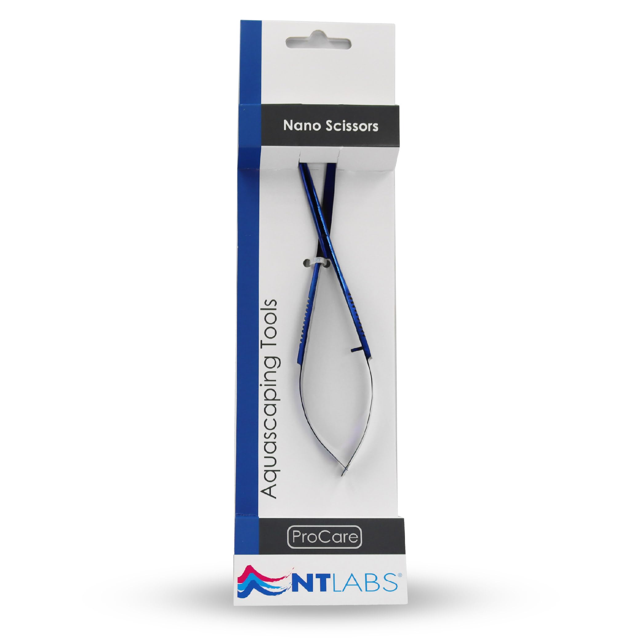 Nt Labs Blue Procare Nano Scissors, Aquascaping Tools, Scape Tool, Premium Stainless Steel, Spring Scissors.