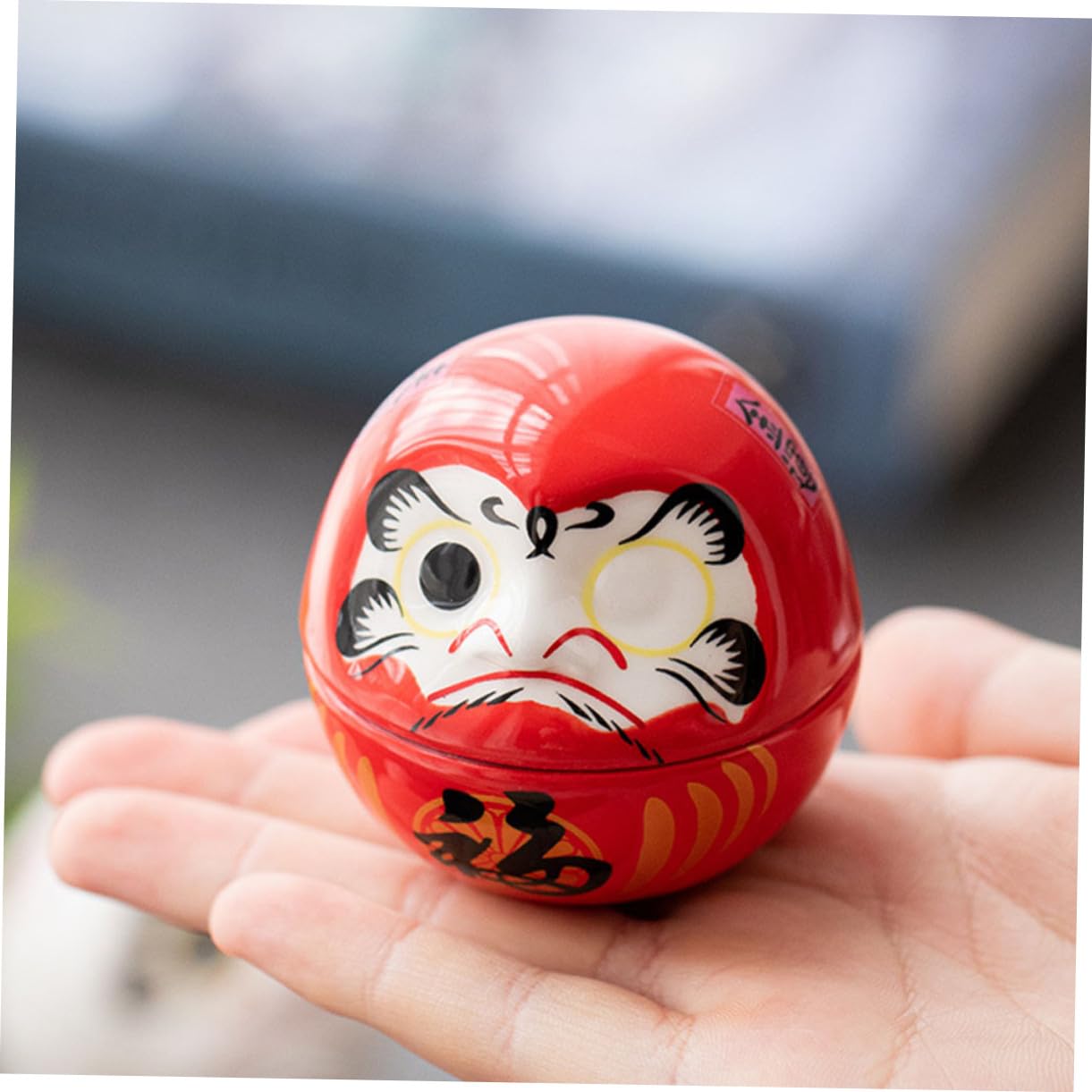 Uonlytech 6 Piezas Adornos de Gato Suerte Decoración de Vaso de Cerámica Adorno Suerte Decoración de Escritorio Japonesa de Hogar Varios Estilos