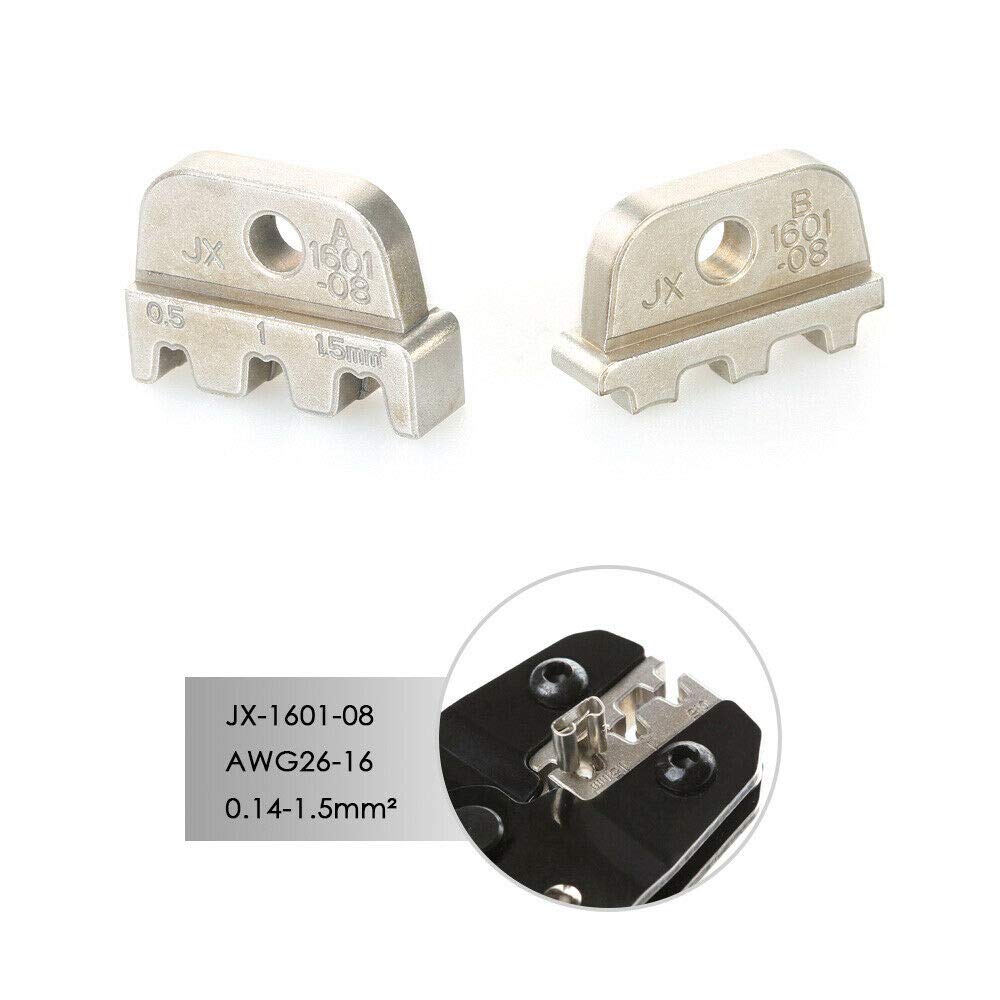 Jaws Mold 26-16AWG 0.14-1.5mm² Crimper Jaw Insulated Bare Terminal Jaw for Crimping Pliers