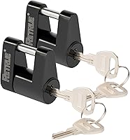 Vista 7 de RETRUE Candado de Acoplador de Lengüeta de Remolque, Candado de Enganche de Remolque, Diámetro 1/4 Pulgada, Extensión 3/4 Pulgada para Acoplador