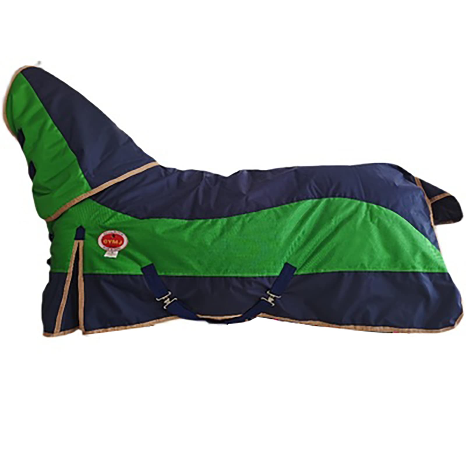 BNALU Tela Impermeable 1200d Manta de Invierno Heavy para Caballo Manta de Caballo de Invierno Suave Cómoda, Ideal para la Cuadra, algodón de Invierno Equipo Ecuestre(Size:145CM)