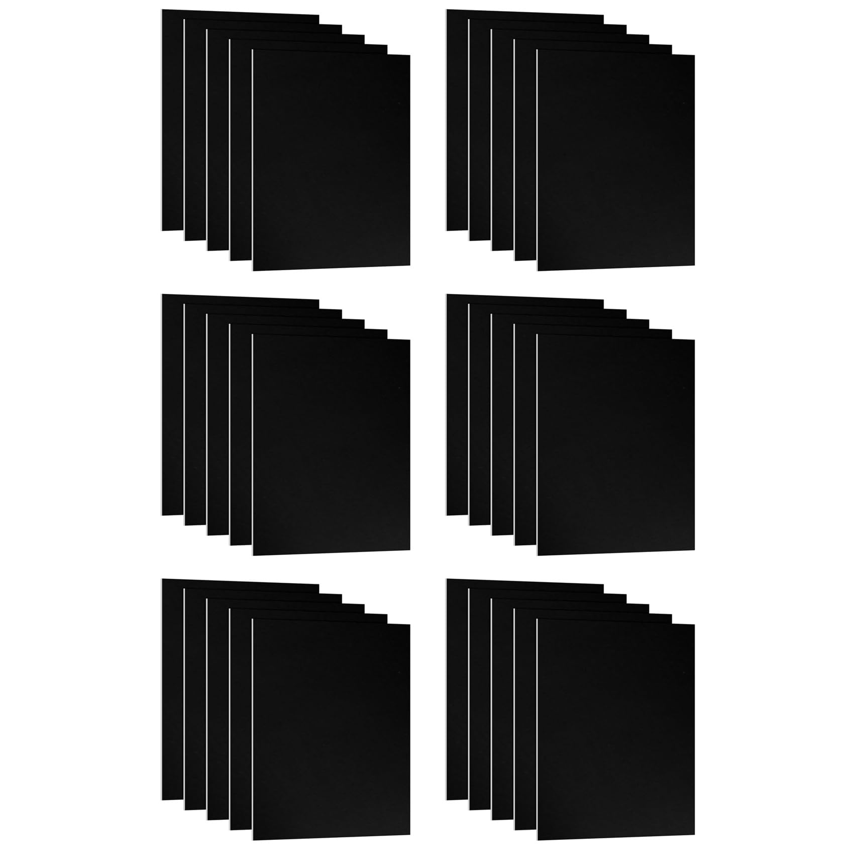 Jnchdghwa Black 30Pcs 7X5x1/32Inch Anodized Aluminum Sheet,0.8Mm Thick Engraving Blanks For Engraving Diy Decorative
