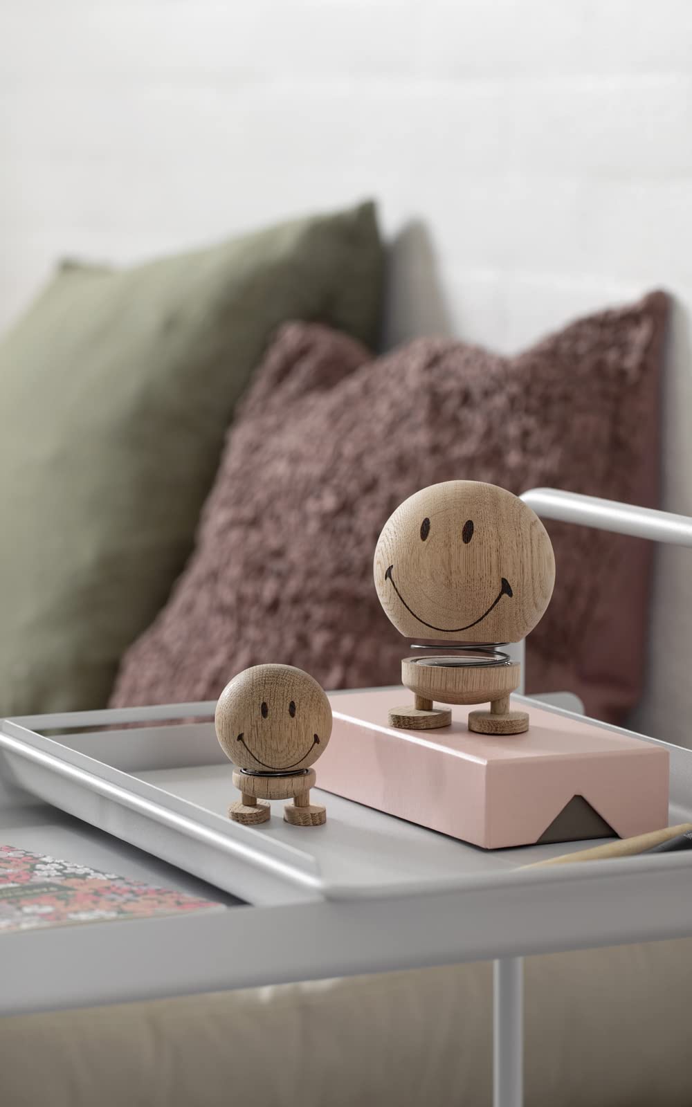 Hoptimist Smiley 7.4 x 8.5 x 9.5 cm M Oak Raw, Raw Oak - Image 3