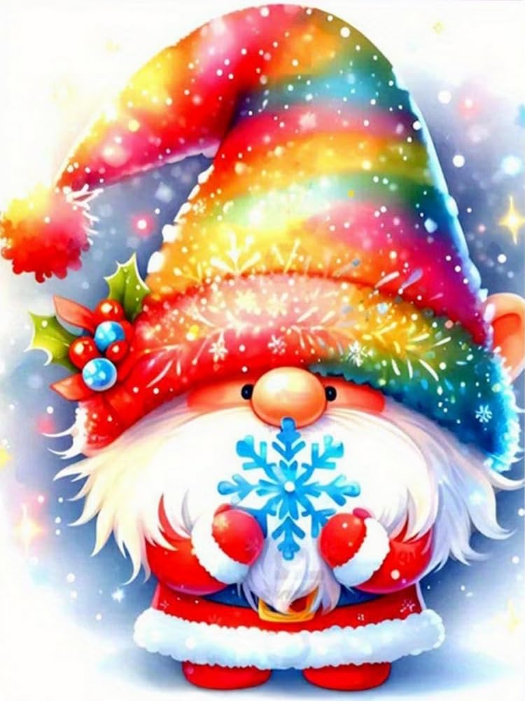 COKYIS Cross Stitch Kits for Adults Stamped Santa Claus 11CT Printed Cross Stitch Kit,Counted Embroidery Kits for Beginner Wall Art Home Decoration 40x50cm