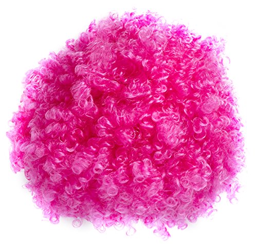 Parrucca Ricciolona Fuxia Riccia Clown