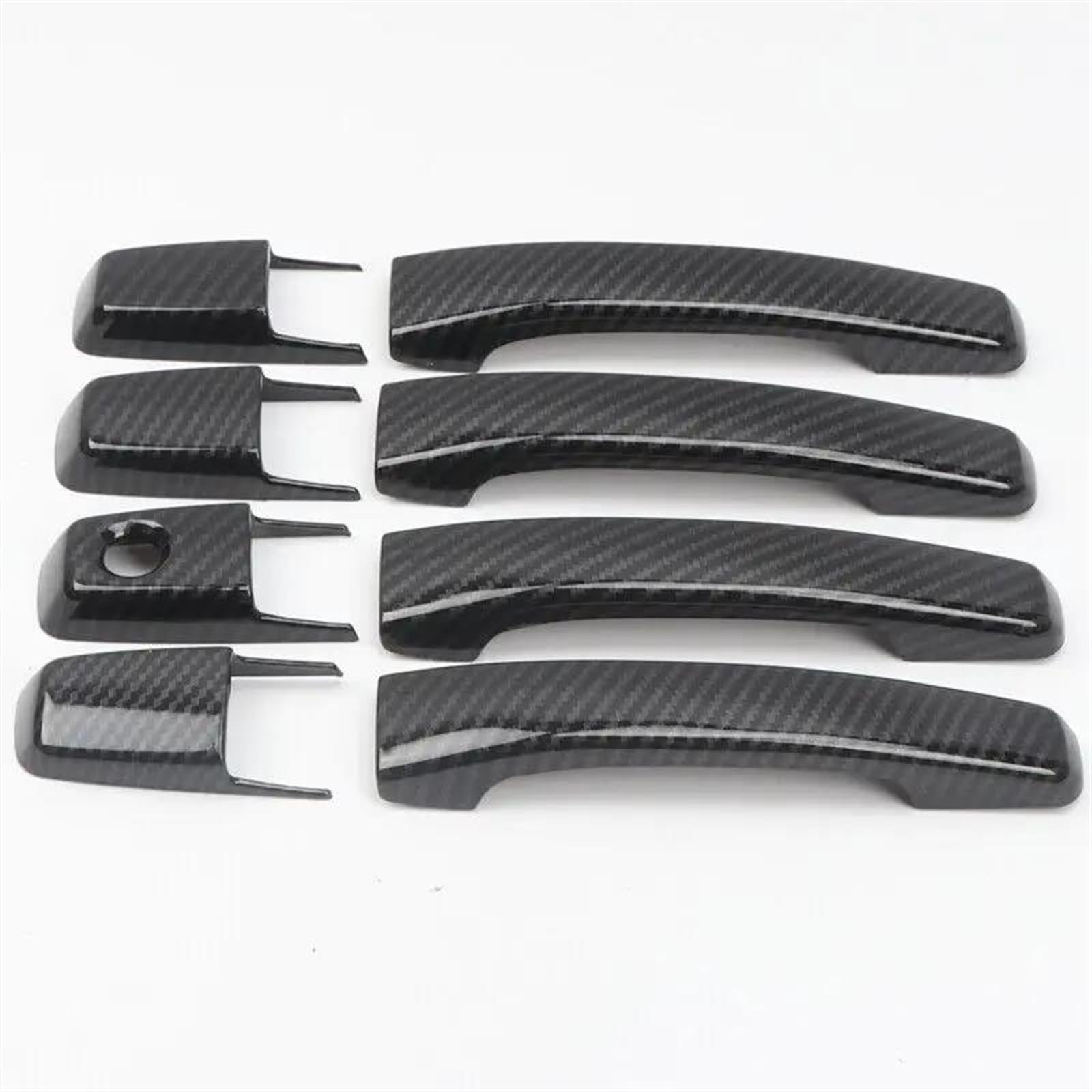 NOHEEU Car Door Handle Cover Exterior Trim Decorative for Mitsubishi for Pajero V80 V93 V95 V97 V98 2007-2021(Black)