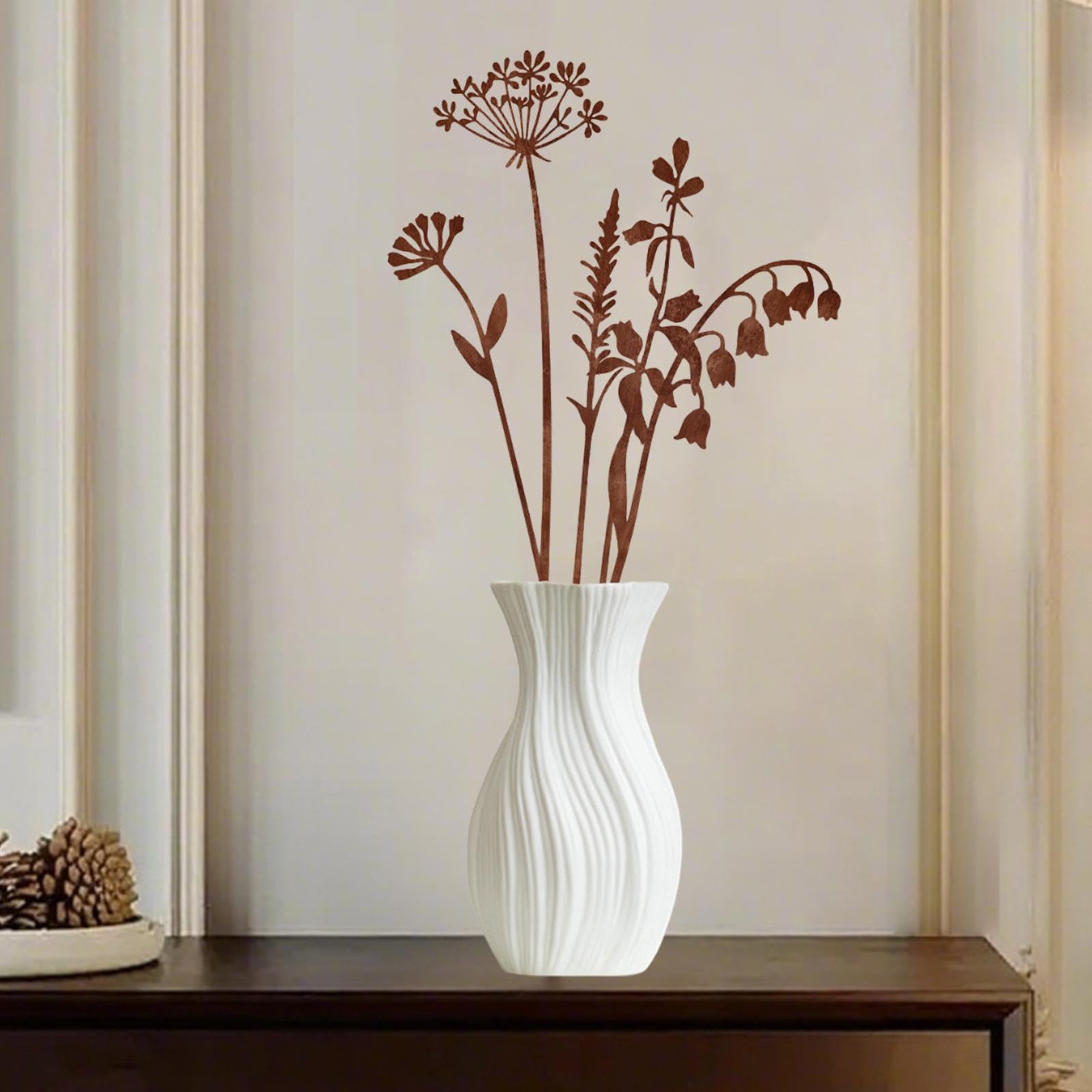 Amazon.co.jp: MERIGLARE 5 個 金属製の花、屋外用ガーデンステークス 