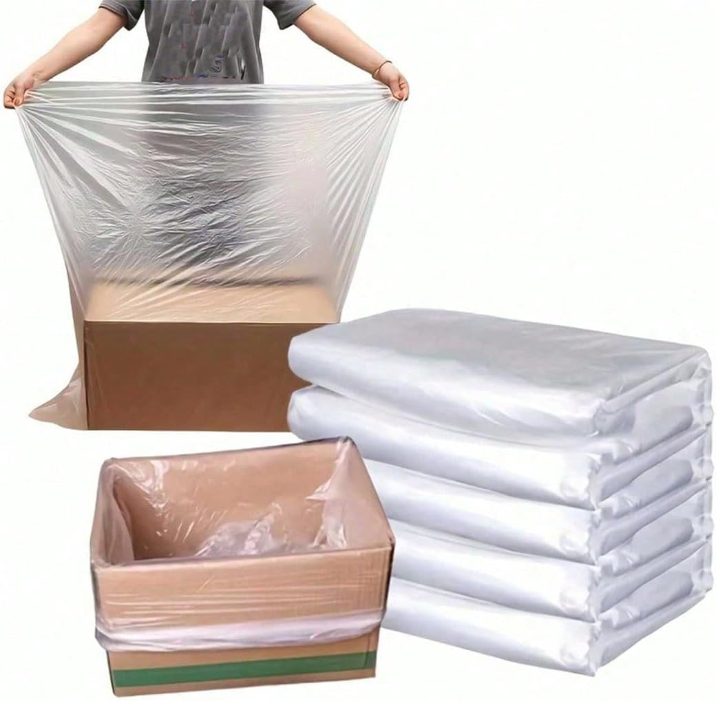 10 PCS Extra Large Clear Plastic Storage Bags - Dustproof Moisture-Resistant for Clothes, Blankets for Wardrobe Organization (100 * 120cm)