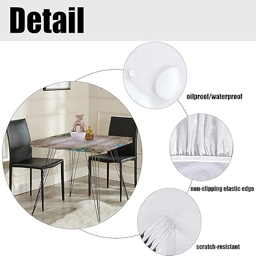 Miniatura 5 de Cala de mesa cuadrada de perlas, flores y perlas y encaje sobre tablones de madera rústica, fondo de tablones de madera rústica, impresión de estilo