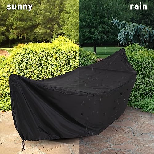 Image of SUNCREAT Hammock Cover, Water-Resistant Polyester Hammock Stand Cover for 14ft Arc Stand, Black