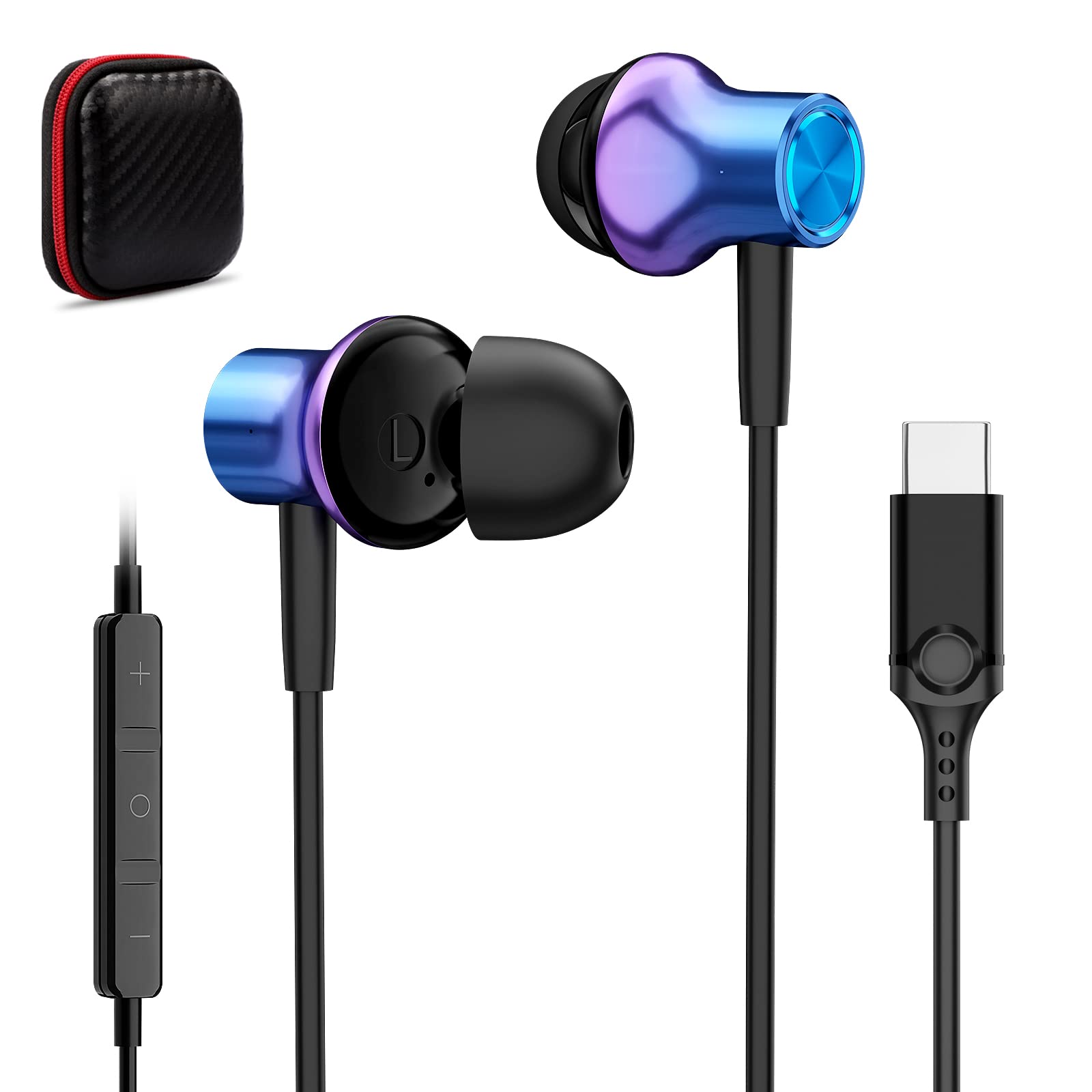 Amazon.co.jp: タイプc イヤホン 有線 マイク付き DACチップ内蔵・HiFi