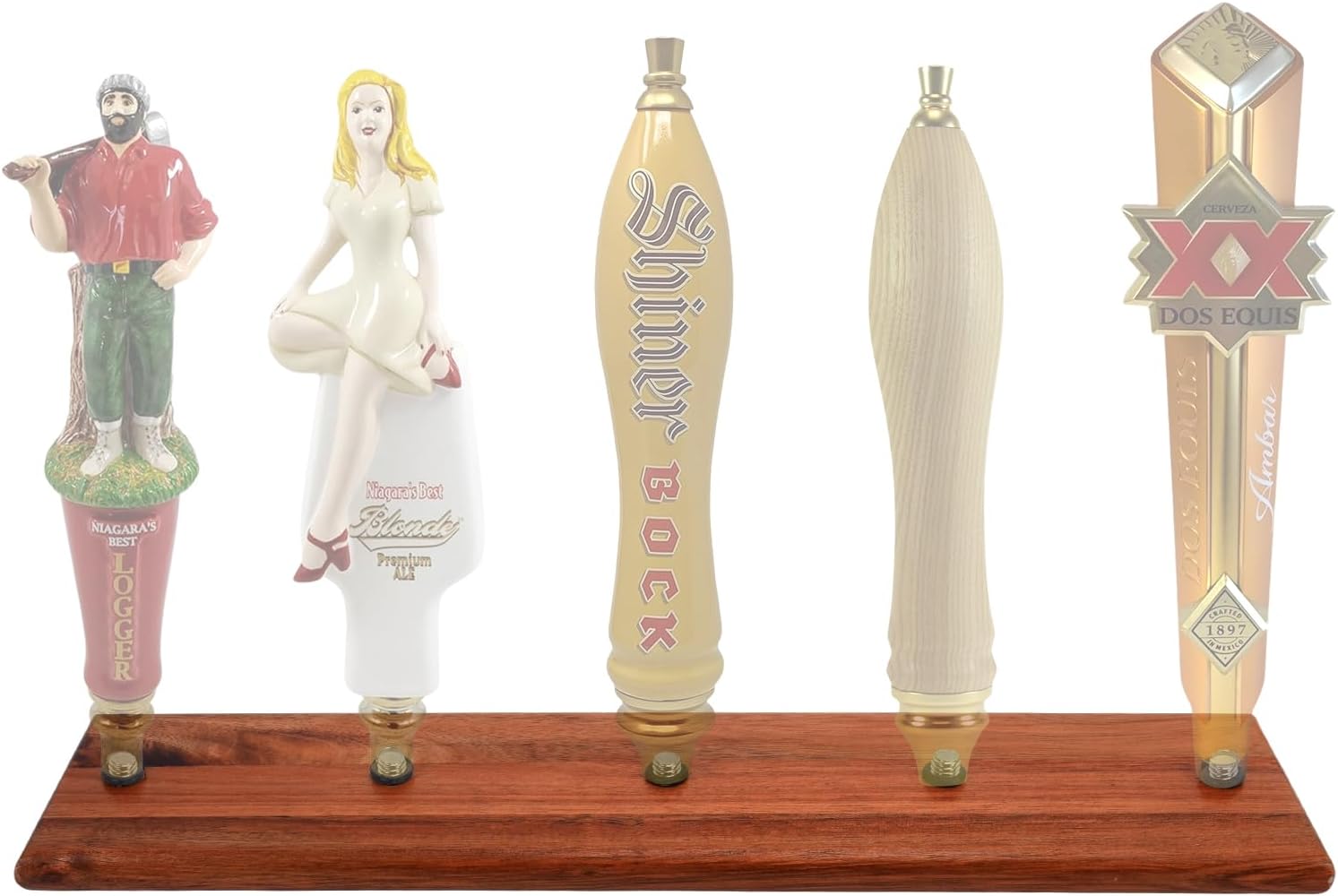 Amazon.com: SoeKoa Beer Tap Handle Display, Whiskey Barrel 5 Beer Tap ...