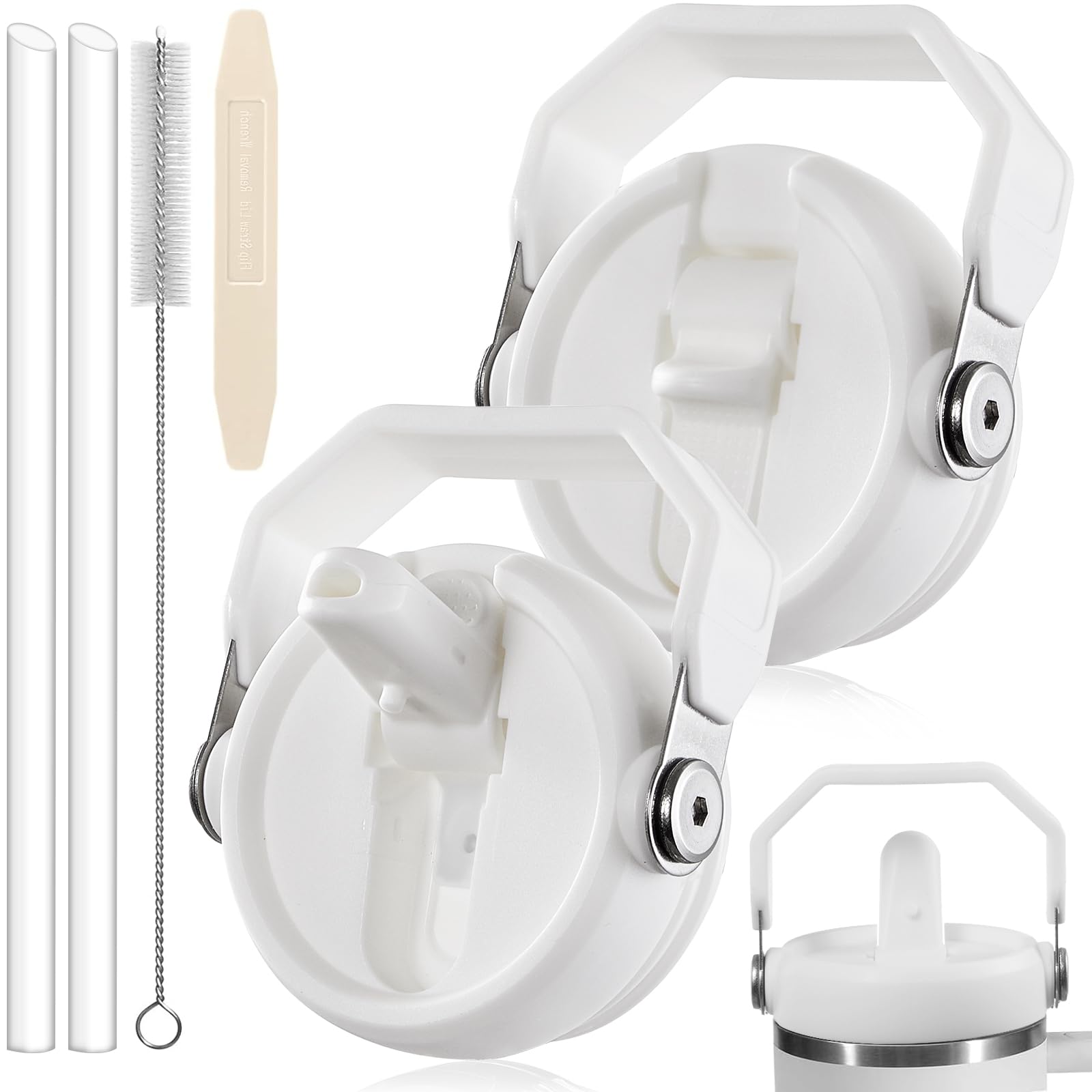 Couvercle Stanley Quencher anti-fuite : lot de 2 pièces de rechange amovibles