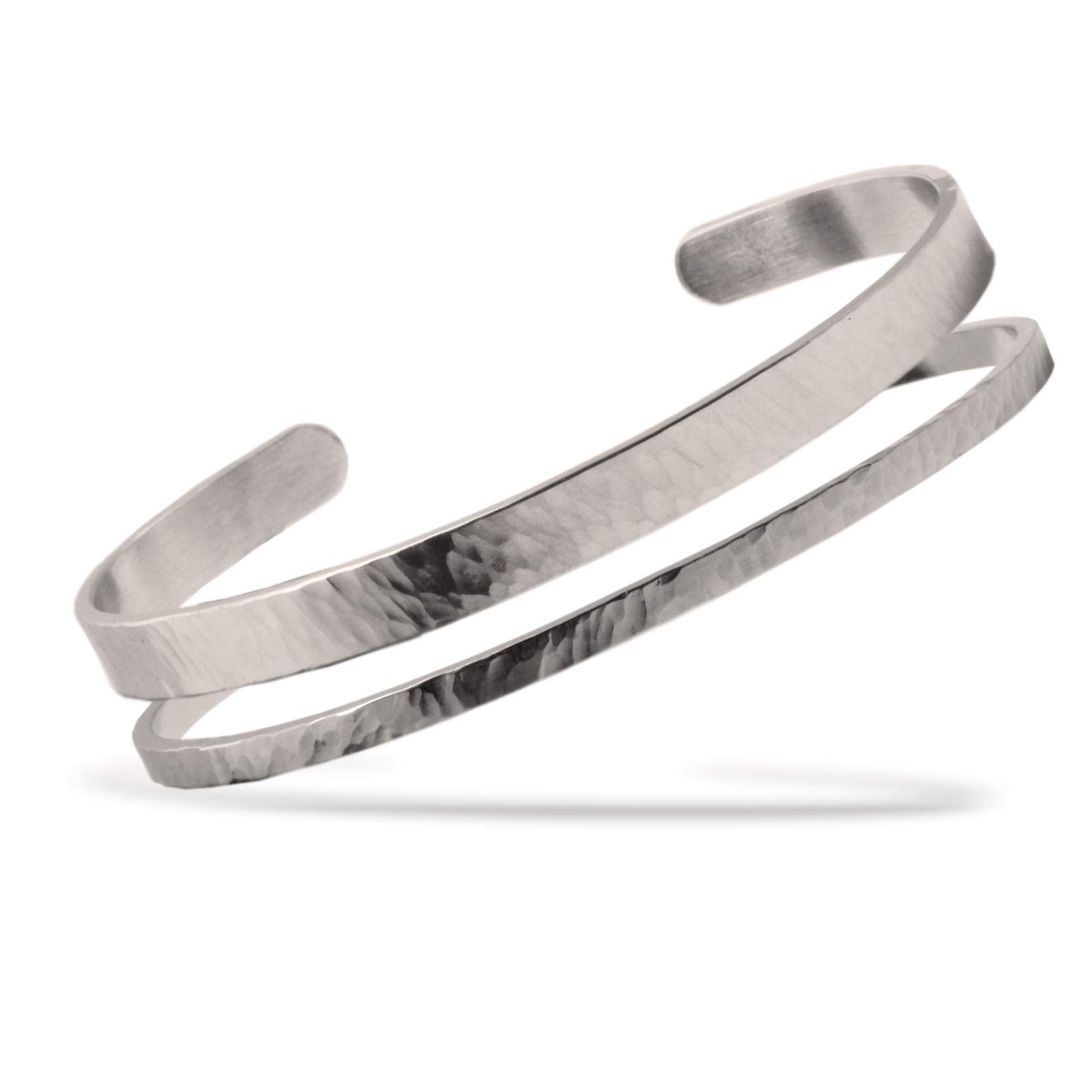 Nato Cuff - Bracelets Joncs Bangle - Argent Martelé à La Main - Made In France Poignet 8 600x600