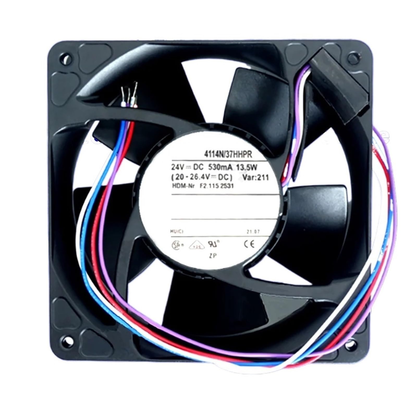 YMUGUEGH 4114N/37HHPR 24V 13.5W Fan(With Plug)