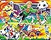 Larsen US22 Azione sul Campo di Calcio, Puzzle Incorniciato con 65 Pezzi