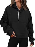 Vista 1 de TIMOCHALA Womens Oversized Sweatshirts Hoodies Half Zip Pullover Fall Fashion Outfits 2023 Y2k Clothes
