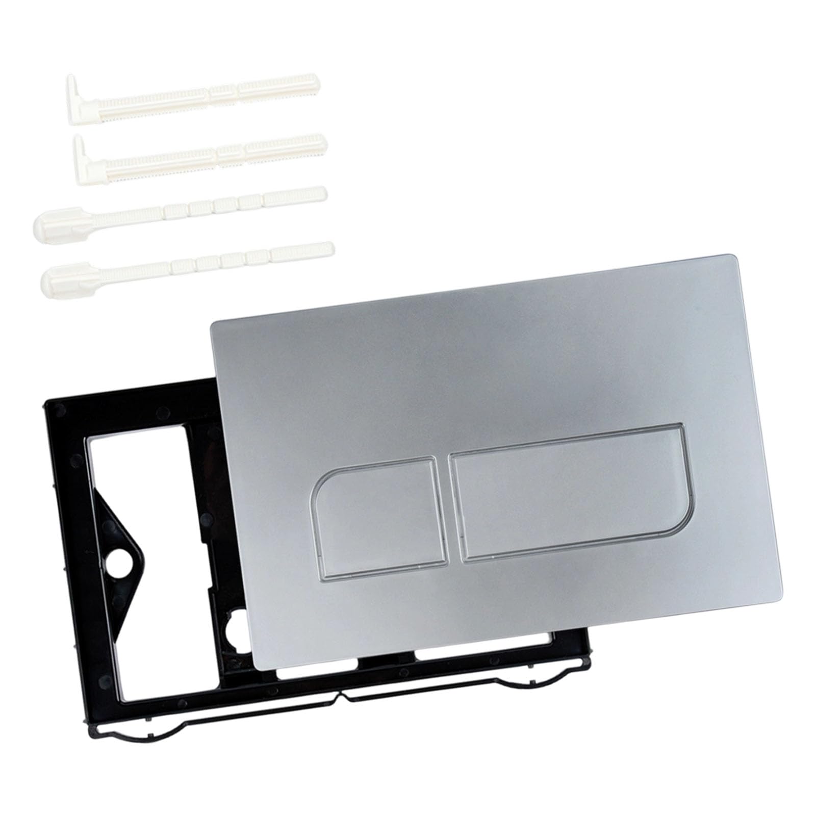 Cazstyk Silver Flushing Actuator Plate Toilet Flush Plate Concealed Water Tanks Panel Bucket Flushing Board For Up300 Up320 Bathroom Accessories