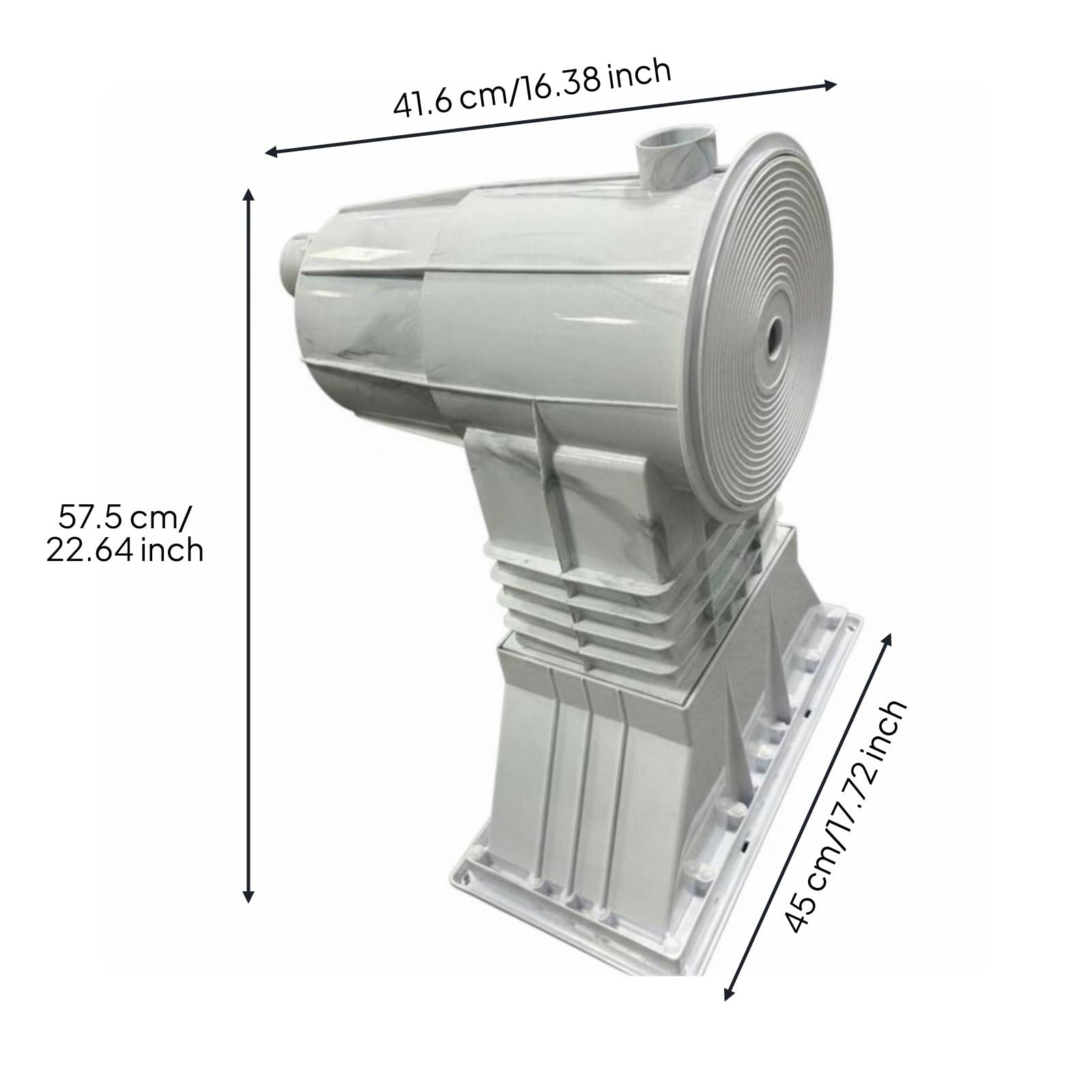 Skimmer de Piscina Profesional con Recolección de Aceites y Hojas Cesta Extraíble de Gran Capacidad Montaje en Pared Construcción de una Pieza en, Fl-0040-Rc