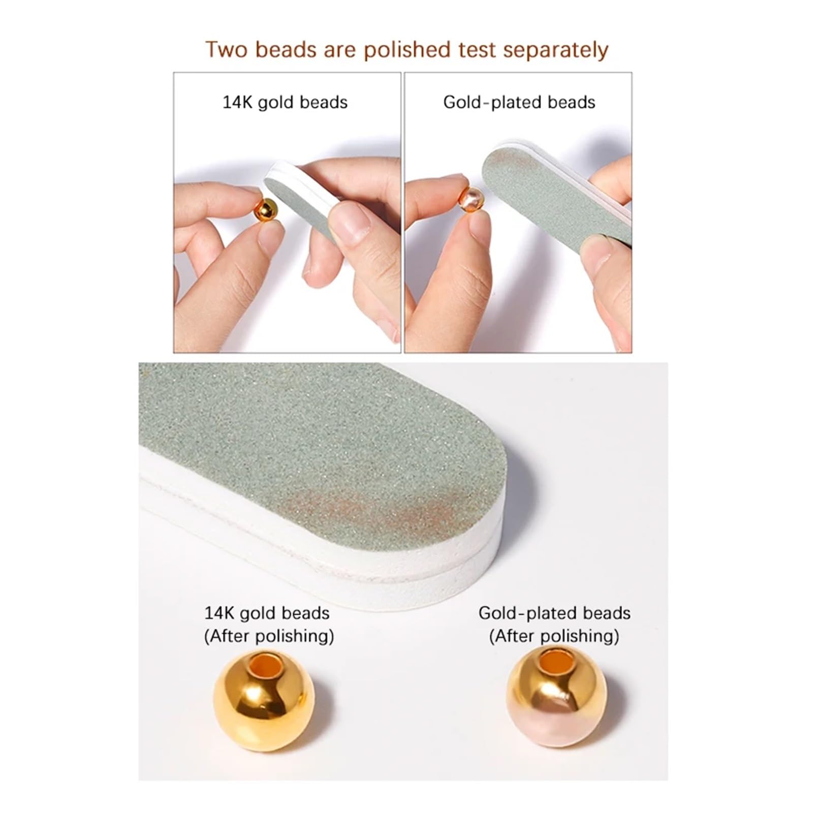 100 sztuk 14K Złote Wypełnione Koraliki Przekładkowe 2mm 3mm 4mm Okrągłe Luźne Koraliki Do Bransoletek Naszyjników DIY Biżuteria Making Akcesoria Hurtownie