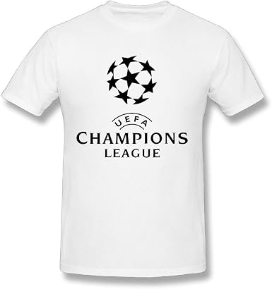 Amazon.com: UEFA Champions League logotipo T Camisa de los hombres, Blanco  : Ropa, Zapatos y Joyería