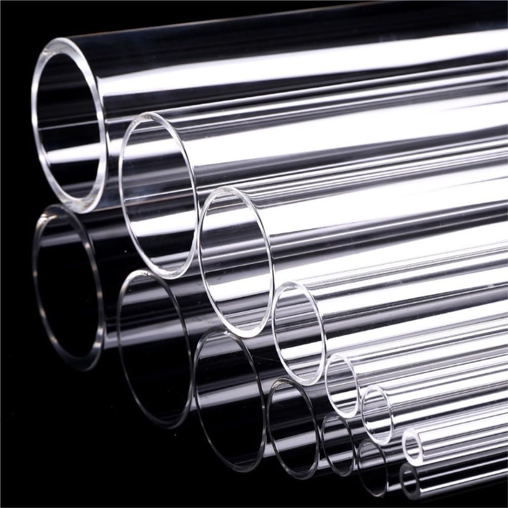 3Ud Tubos Vidrio Industriales Borosilicato Resistentes Altas Temperaturas | Tubos de vidrio transparentes, grado industrial(37x2x300mm)
