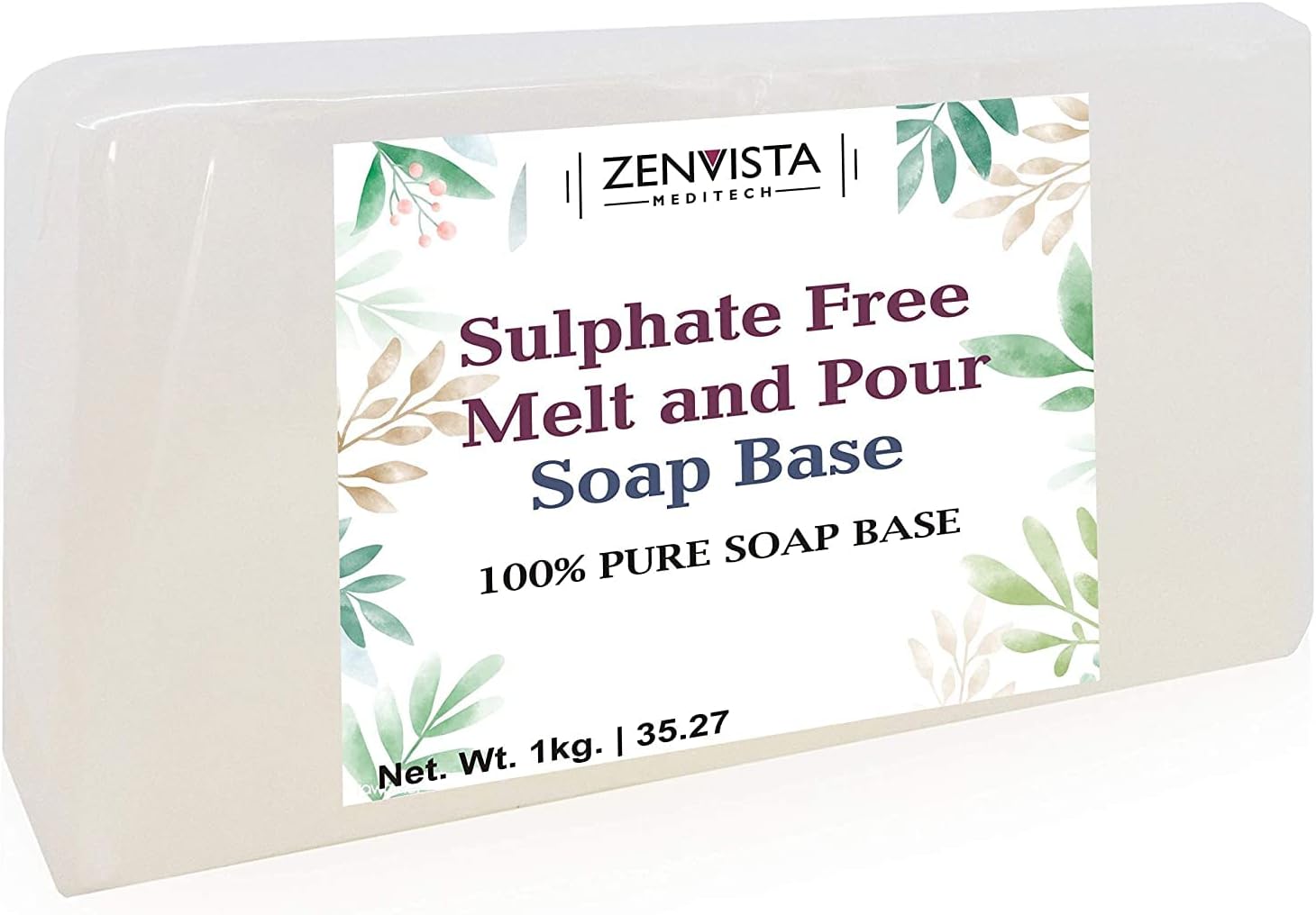 Zenvista MeditechSulphate-free Melt and Pour Soap Base, 1 kg